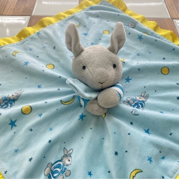 Goodnight Moon Bunny Rabbit Plush Lovey Security Blanket - Picture 2 of 12